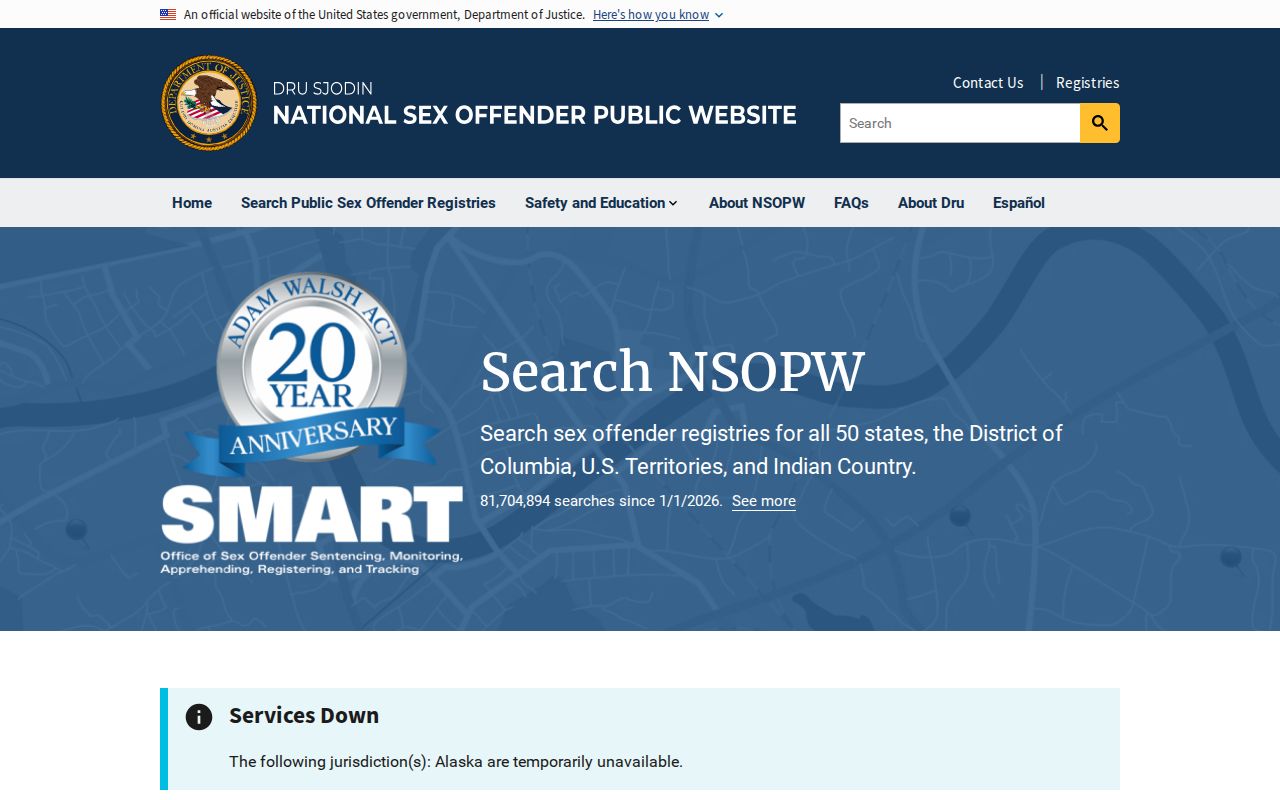 Montgomery County sex offender search national NSOPW registry